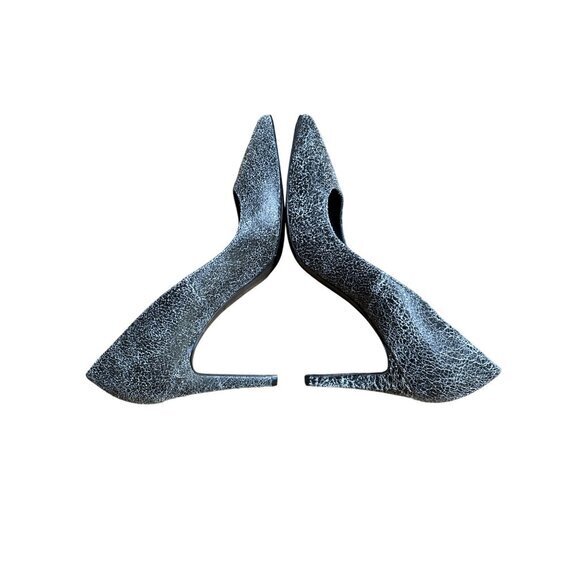 AllSaints Grey Leather Lena Pump Size 41 Heels NWOB Fits Like a 9 $340 - Picture 11 of 11